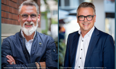 Pressebild von Stefan Dieker, 1. Vorsitzender des Vereins und Christoph Baak, 2. Vorsitzender des Vereins. Pressebild von Stefan Dieker, 1. Vorsitzender des Vereins und Christoph Baak, 2. Vorsitzender des Vereins.